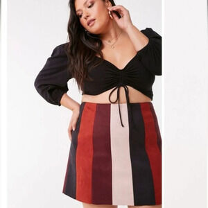 FOREVER 21 Colorblock Mini Skirt Size Small